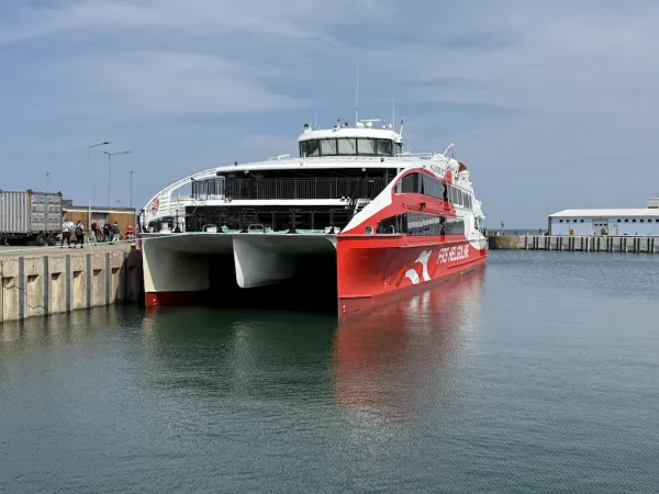 Halunder Jet auf Helgoland