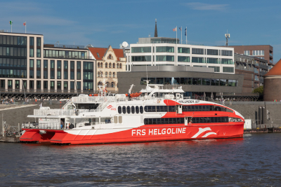Hamburg nach Helgoland Halunder Jet der FRS Helgoline