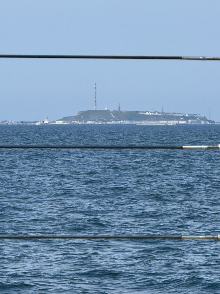 Helgoland in Sicht vom Halunder Jet