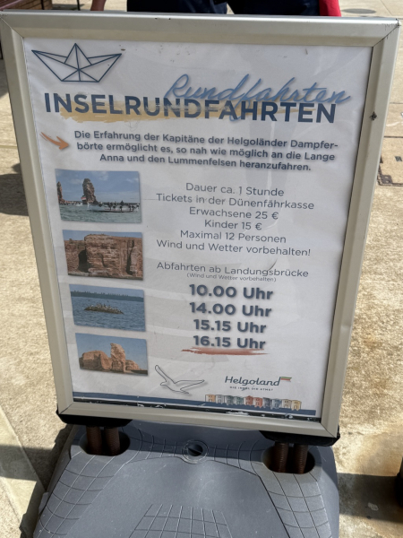 Inselrundfahrt Helgoland